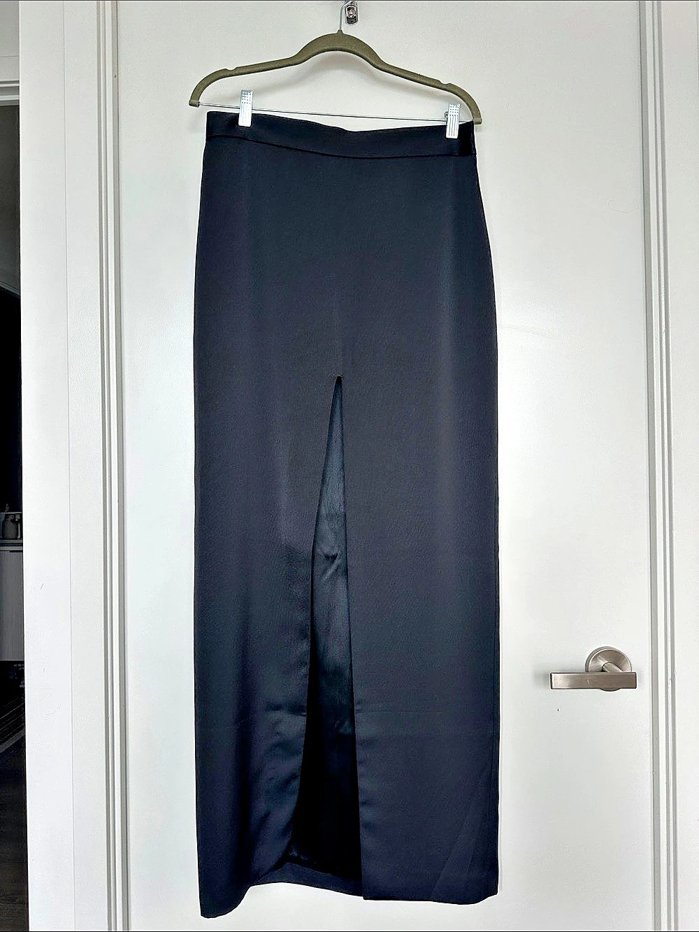 French Connection Slit Maxi Skirt Black Size 10